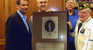 California post donates presidential document to James Monroe High School