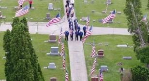 Oxford Junction honors Old Glory