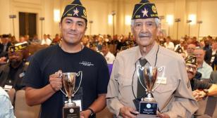 World War II veteran recognized oldest attendee at Department of Texas convention 