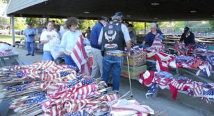 FLAGS PROPERLY RETIRED