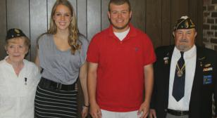 American Legion Post & Unit 3 present scholarships