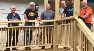 Home repair project for young disabled veteran first responder 
