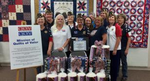 Post 1214 supports Quilts of Valor program for entire year
