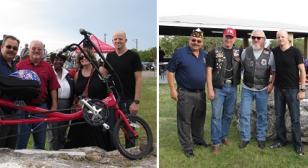 AMBUCS therapy cycle presentation to Marine Corps veteran