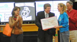 Thayer Central presents donation for Operation Airlift