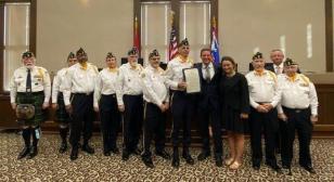 CSM Gary W. Crisp American Legion Post 289 rifle team honored, calls service during pandemic "a privilege" 