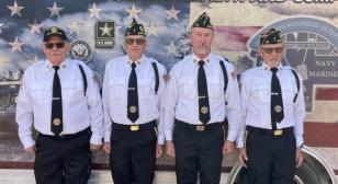 Duane Ellsworth Post 129 Color Guard presents Colors at Roots N Boots Rodeo