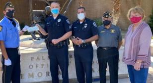 Palm Springs Post 519 color guard supports local police/Shop With a Cop