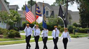 Post 68 (Leland, N.C.) color guard represent!