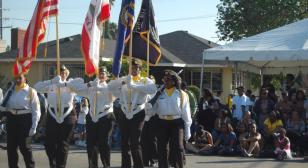 All-woman Auxiliary Color Guard