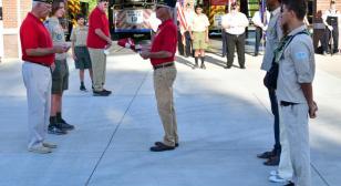 Flag retirement a joint effort of Legionnaires, Scouts