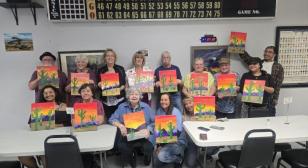 John J. Morris Post 62 hosts paint class for veterans and families sponsored by HealthSpring