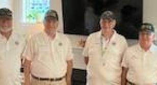Presentation of Service Appreciation Pin to Leland veteran