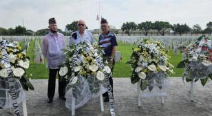 Legionnaires from Allen “Pop” Reeves American Legion Post 123 in Angeles City, Philippines, participated at the Memorial Day Ceremony at Clark Veterans’ Cemetery