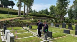 Lewis L. Millet American Legion Post 38 holds Memorial Day Ceremony at Yanghwajin Foreign Cemetery, Mapo Ward, Seoul, South Korea
