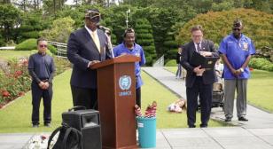 Paul E. Finn Memorial American Legion Post 37 held the Memorial Day ceremony at the United Nations Memorial Cemetery, Busan, South Korea