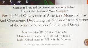 United States Memorial Day Ceremony at Glasnevin Cemetery, Dublin, Ireland