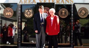 Loretto post dedicates monument with star-spangled ceremony