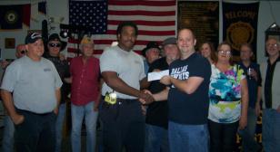 Otho Morgan Post 17 shows their support for local Fire & Rescue
