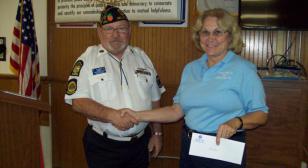 Post 284 donates to Horse in Miracles Inc.