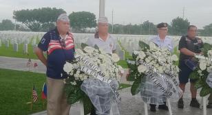 Legionnaires of Post 123 at Veterans Day ceremony at Clark Veterans Cemetery