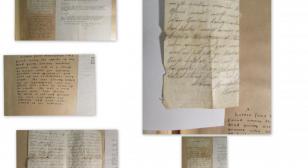 WWI letter on a German solider