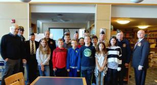 Brewster students salute veterans