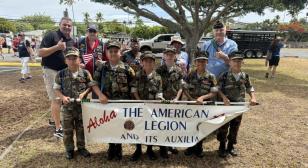 American Legion Department of Hawai’i Family, Young Marines march in 76th Annual Kailua Independence Day Parade