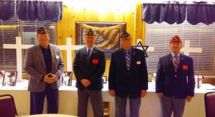 Four past department commanders participate in Four Chaplains program
