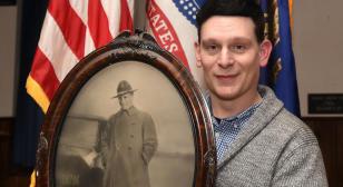 Iraq War vet pays tribute to his World War I brothers in arms 