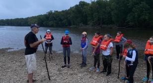 Post 247 crosses the Potomac River