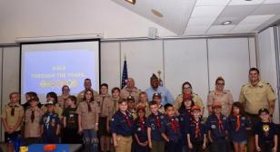 Fred Brock Post 828 attends Blue and Gold, Arrows of Light ceremonies