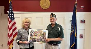 Painting presentation to State Rep. Karen Boback