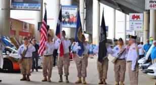 Post 178 color guard presents nation’s colors at Lone Star Corvette Classic