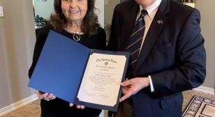 American Legion Post 178 awards honorary lifetime membership