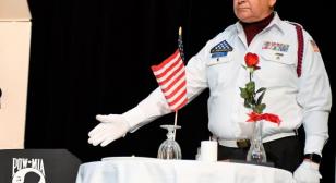 Veterans Day tribute given by  Post 178 color guard and Frisco High School 