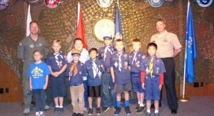 Cub Scout Pack 655 had a military themed meeting at Post 291
