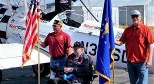 World War II Air Force veteran returns to the sky