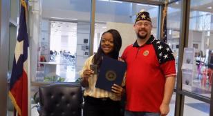 Post 100 recognizes youth who performed lifesaving act