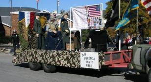 Morgan County, Alabama Post 15 builds floats for Veterans Day