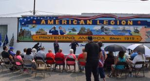 Dedication of Gladwin County Post 171 mural