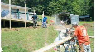 American Legion Post 96 (Murphy, N.C.) support to WWII veteran Cecil O. Postelle