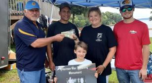 Dover (Tenn.) Sons of The American Legion Squadron 72 donates to the traveling Korean War Memorial