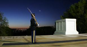 An interview with a guard at the Tomb of the Unknowns